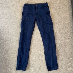 J. Crew Cargo Pants, 30W, 34L, Dark Blue